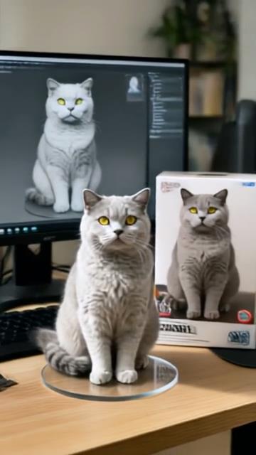 AI 3D Pet Figurine generator