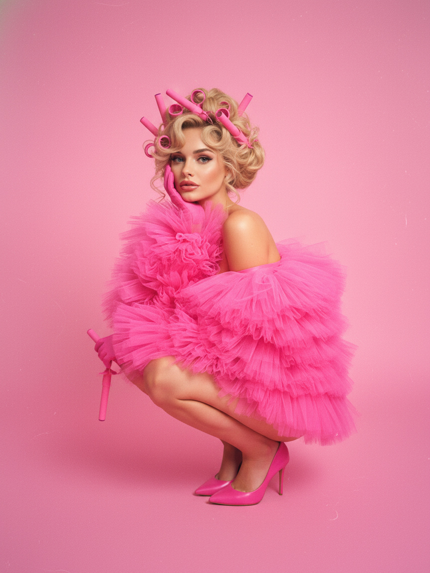 AI Barbie Curly Hair generator