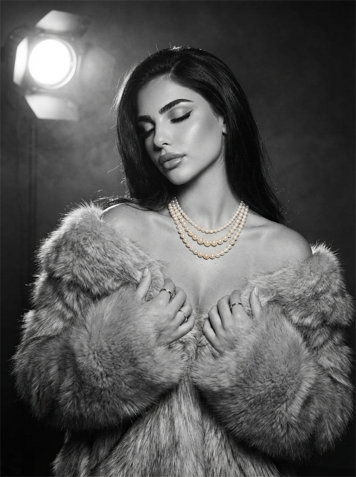 AI Black and White Fur Generator