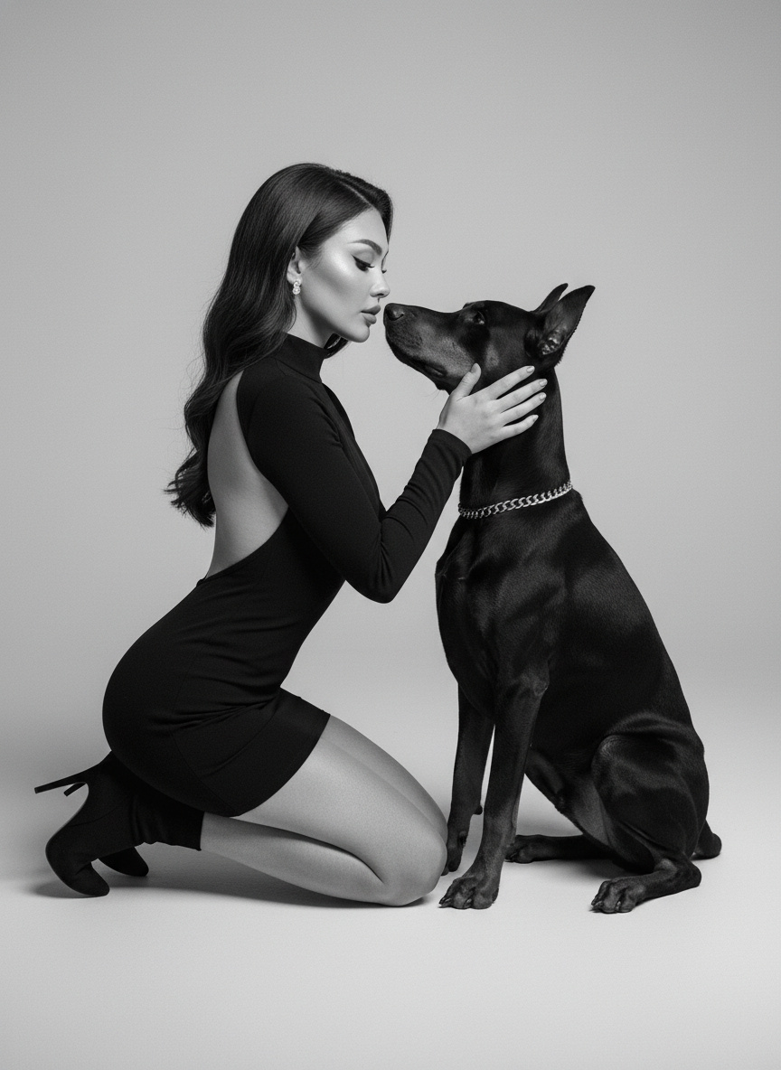 AI Black-and-White Pet Cover Generator