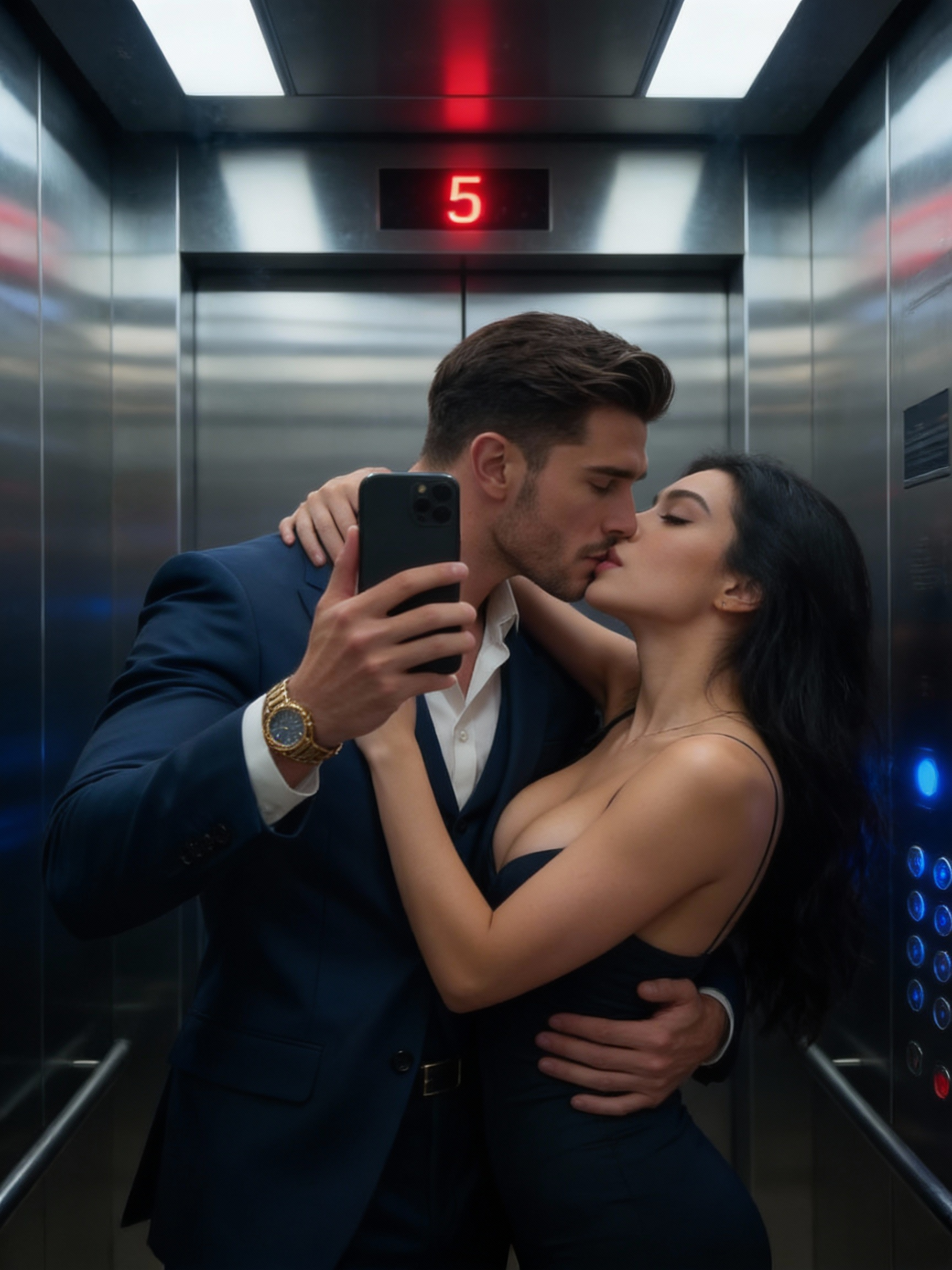 AI Elevator selfie Generator