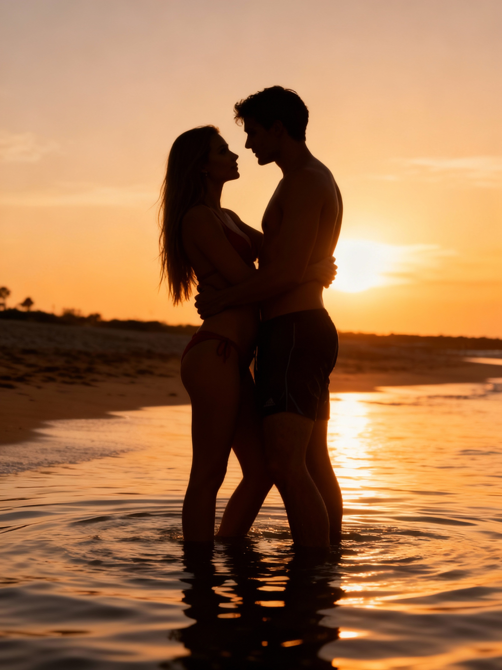 AI Embrace Silhouette Generator