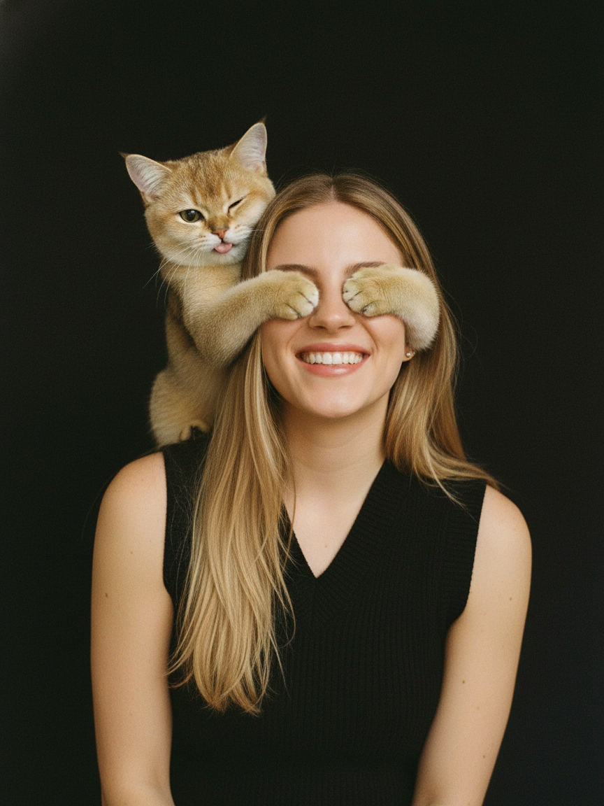 AI Pet Blindfolded Group Photo Generator