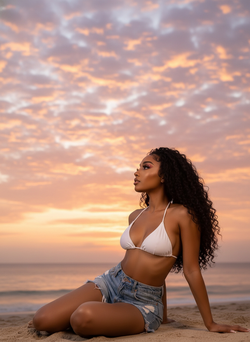 AI Sunset Beach Generator