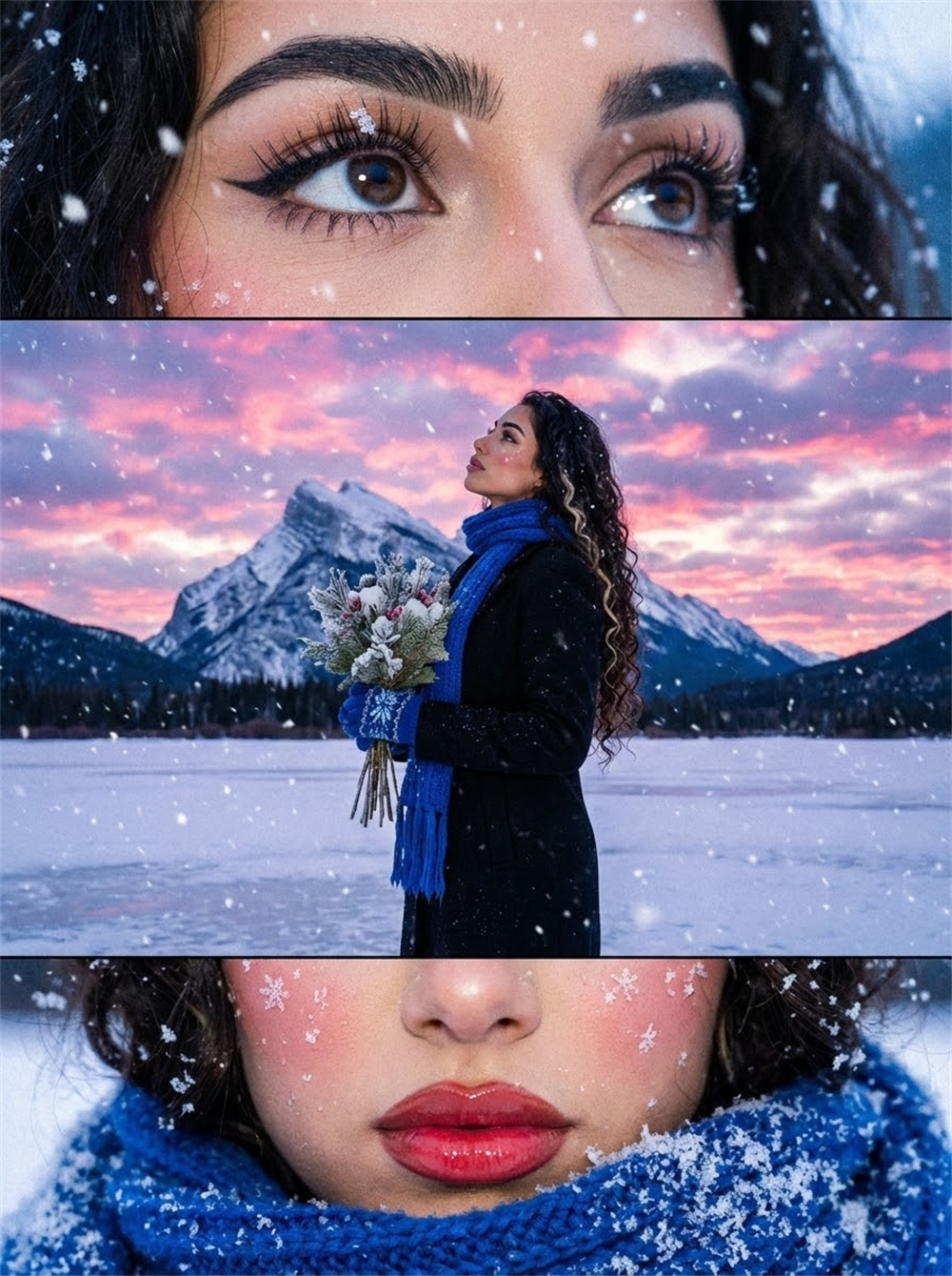 AI Triple Composite Snow Scene Generator