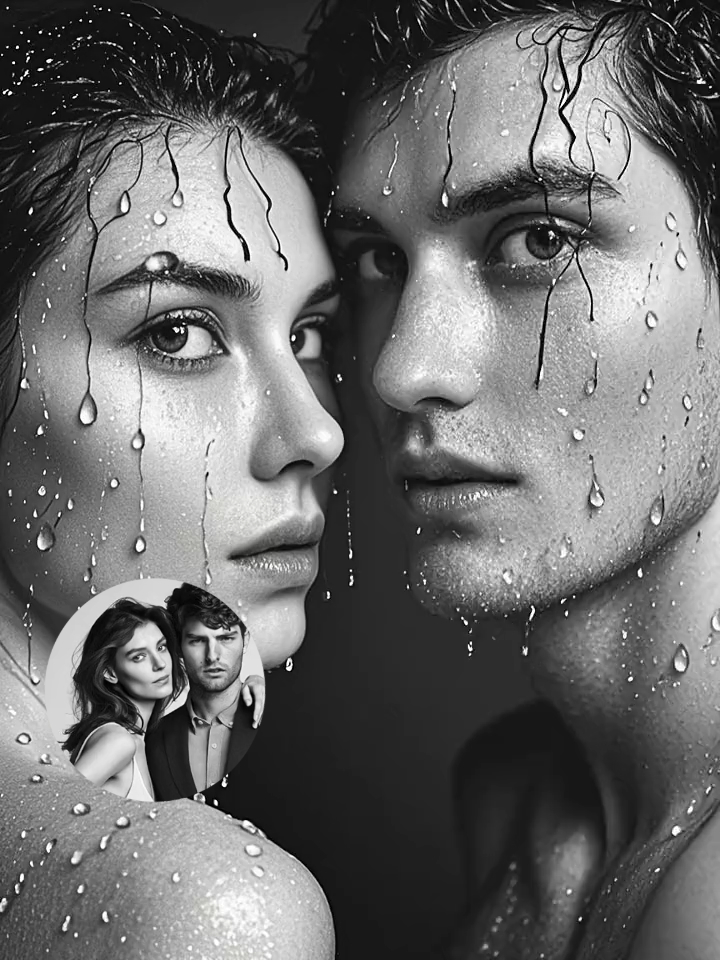 Black and White - Two People