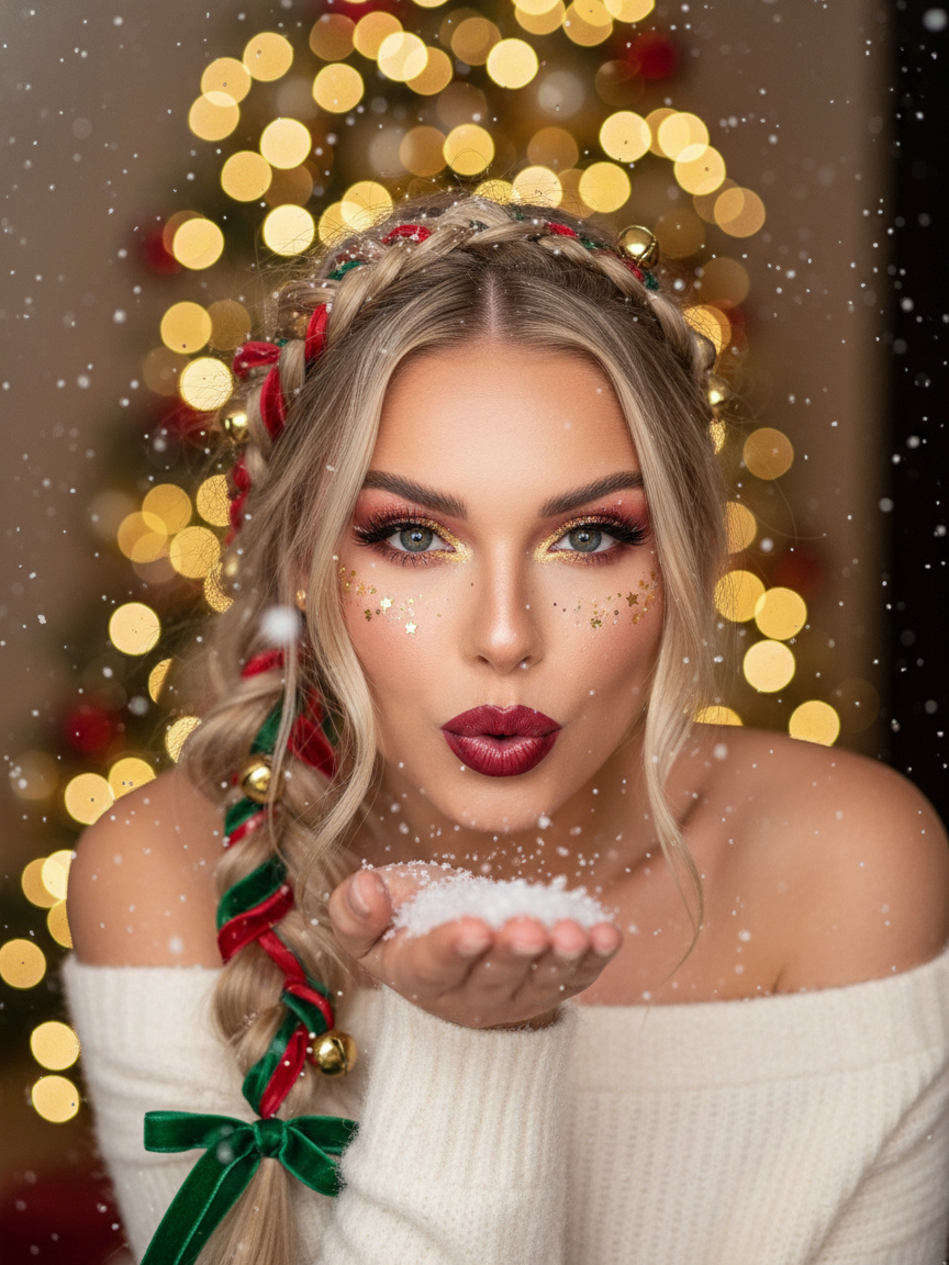 Christmas makeup AI Generator