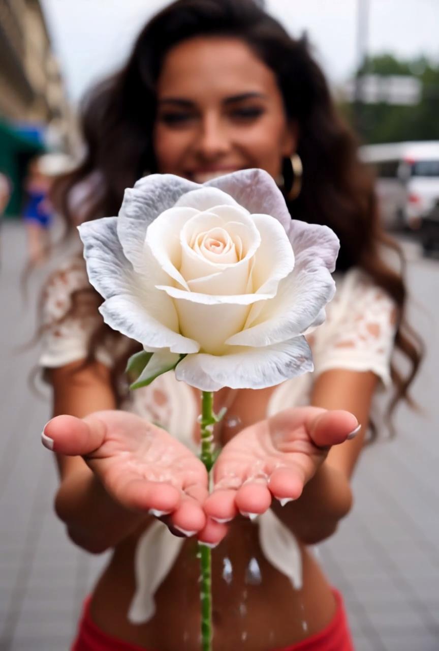 Ice Rose AI Generator