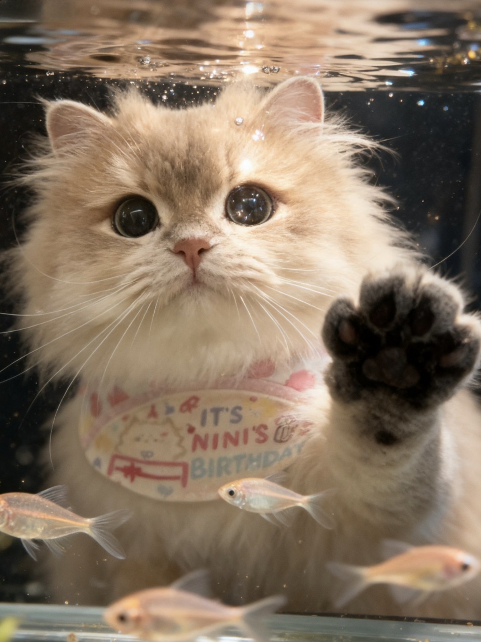 Pet fish group photo