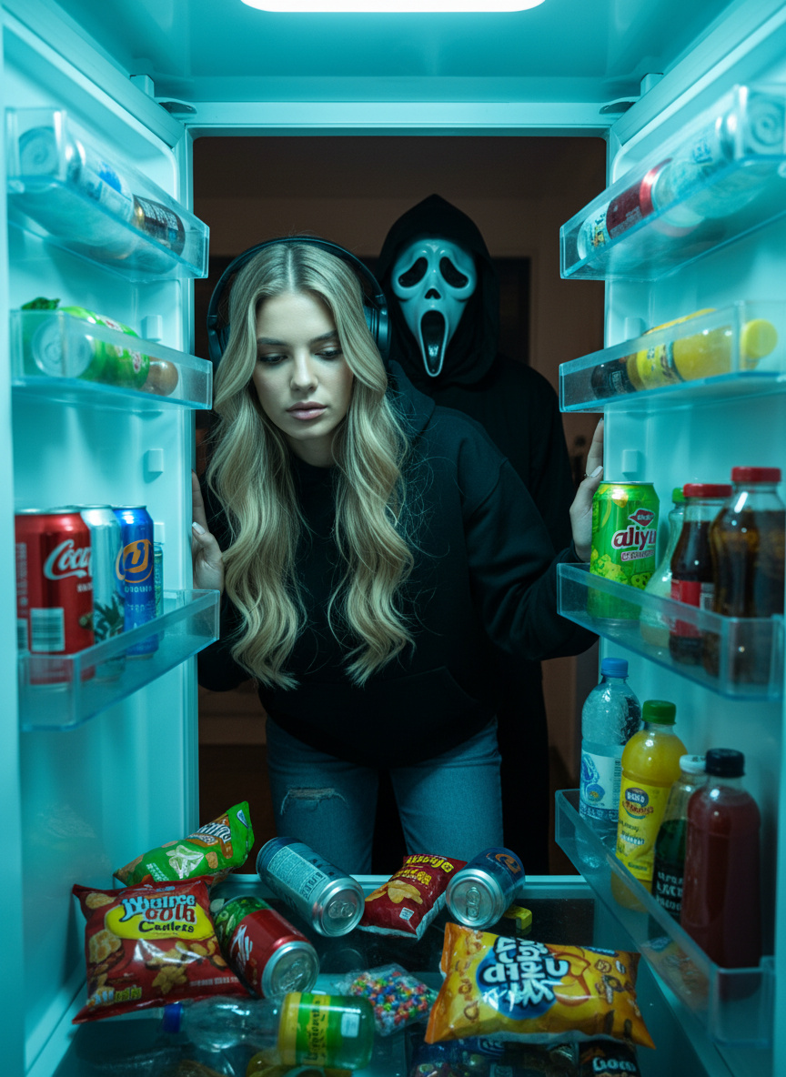 Refrigerator Ghost Face